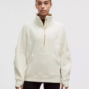 Lululemon Scuba Tumbled Fleece Funnel-Neck Half Zip size M/L
